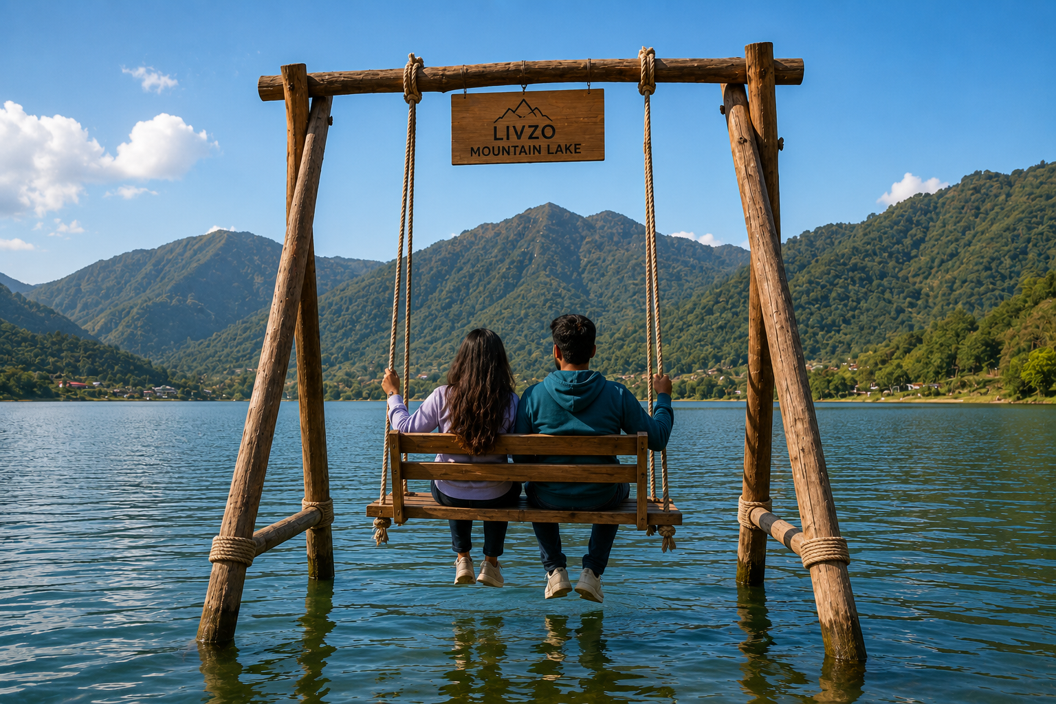 Mountain Lake Jhulla Frame